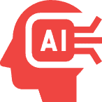 AI icon graphic for websites